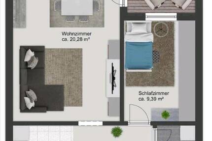 Provisionsfreie 2-Zimmer Eigentumswohnung. 2 zimmer