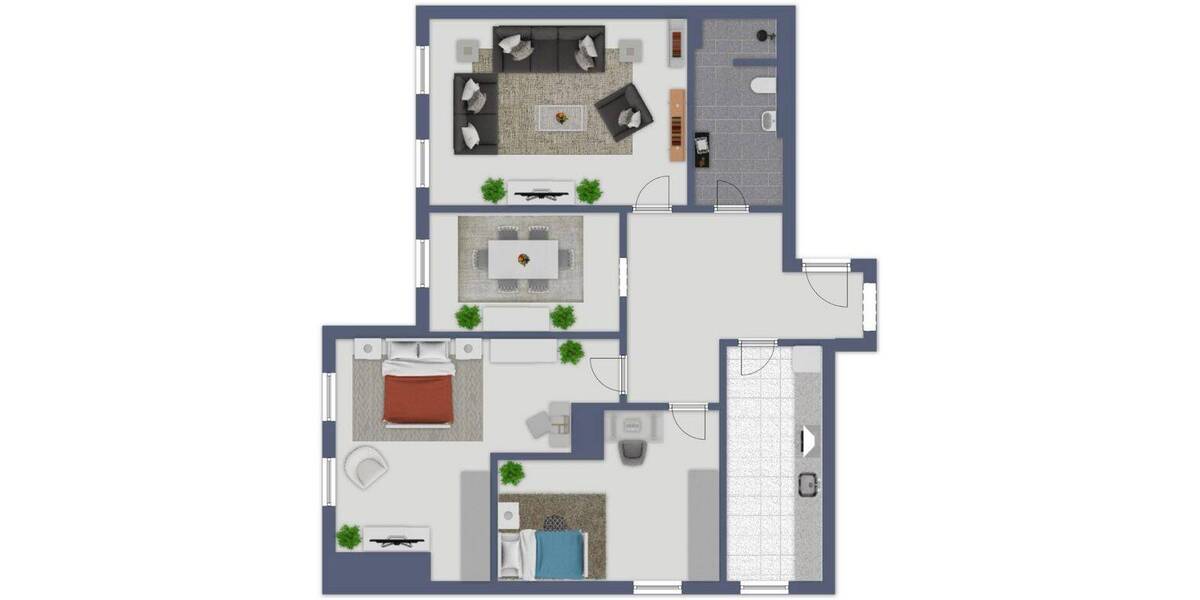 Etagenwohnung Braunschweig Östliches Ringgebiet - 4 Zimmer, 90 m&sup2;, 379.000&euro; | Angebot:26043329