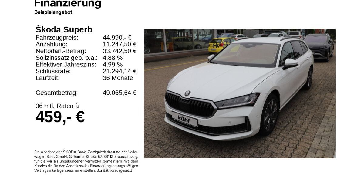 Skoda Superb 9.000 km 40.290 &euro; Gifhorn 38518