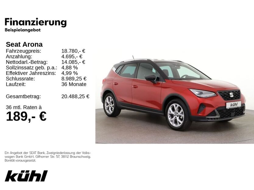 Seat Arona 26.500 km 18.480 € Gifhorn 38518