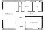 Dachgeschoßwohnung Weyhausen - 2 Zimmer, 66 m&sup2;, 149.000&euro; | Angebot:23594089