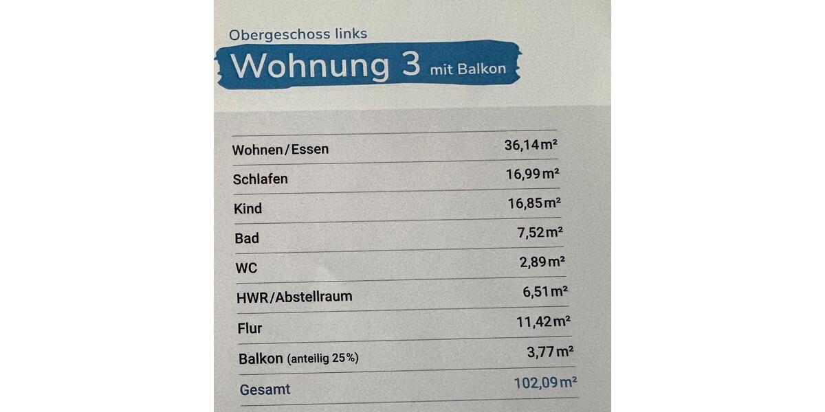 Etagenwohnung Lengede - 3 Zimmer, 98 m&sup2;, 1.140&euro; | Angebot:24850237