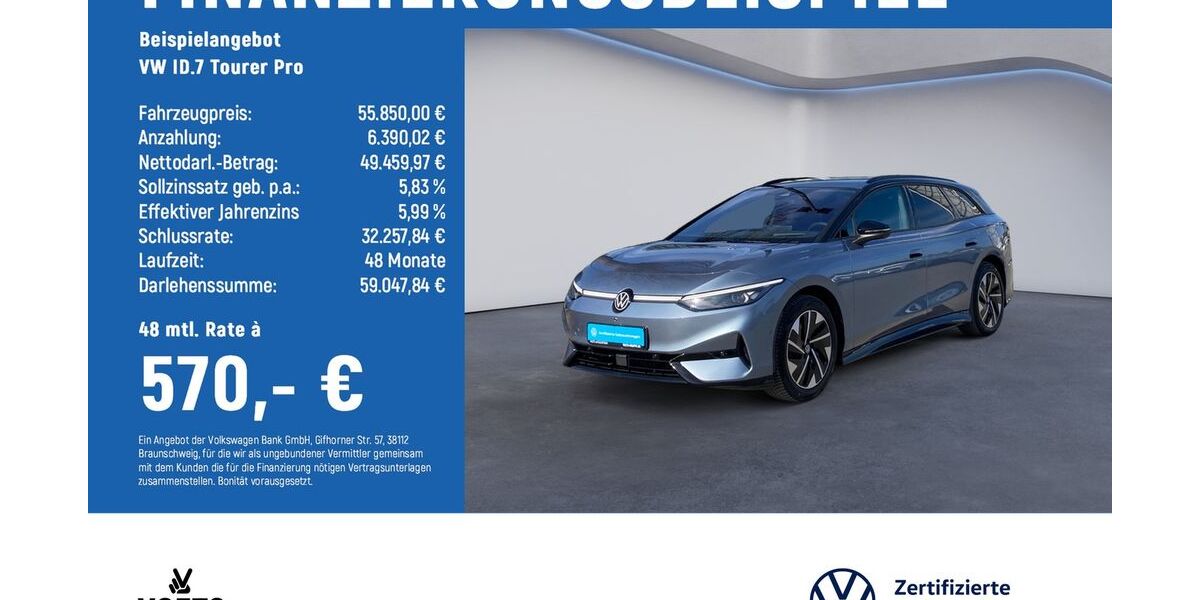 VW ID.7 8.000 km 54.980 &euro; Braunschweig 38124