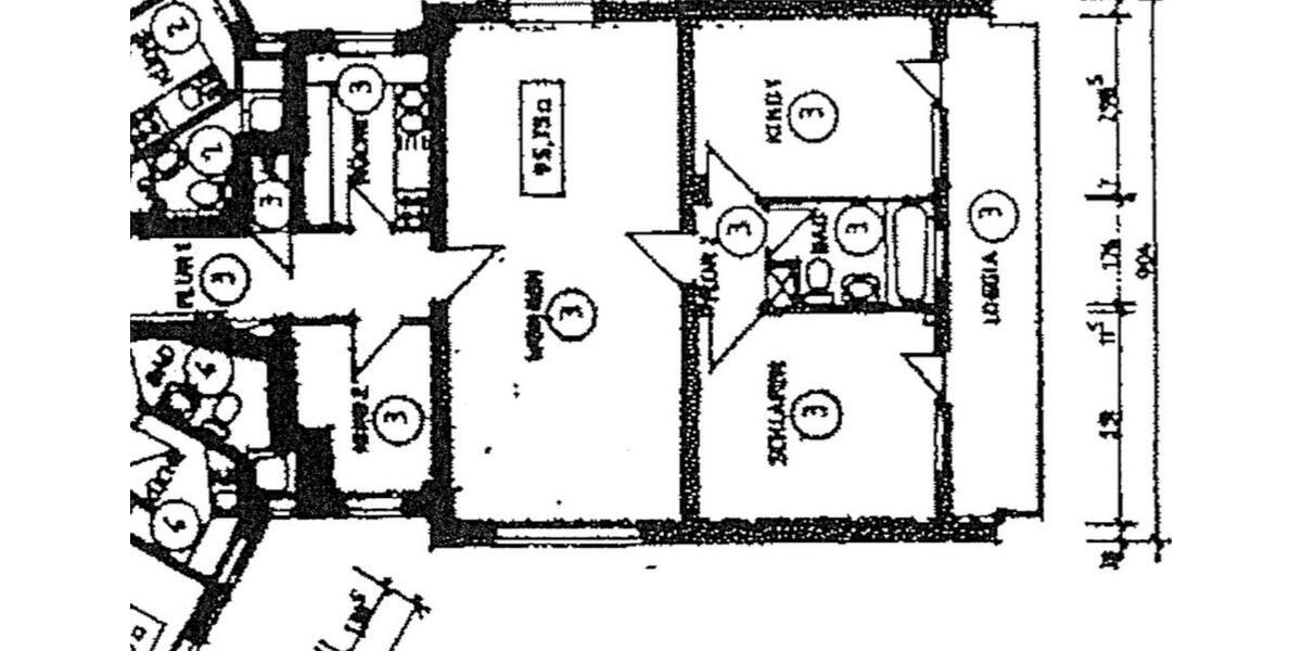Erdgeschoßwohnung Wolfenbüttel - 4 Zimmer, 94 m&sup2;, 1.000&euro; | Angebot:25438434