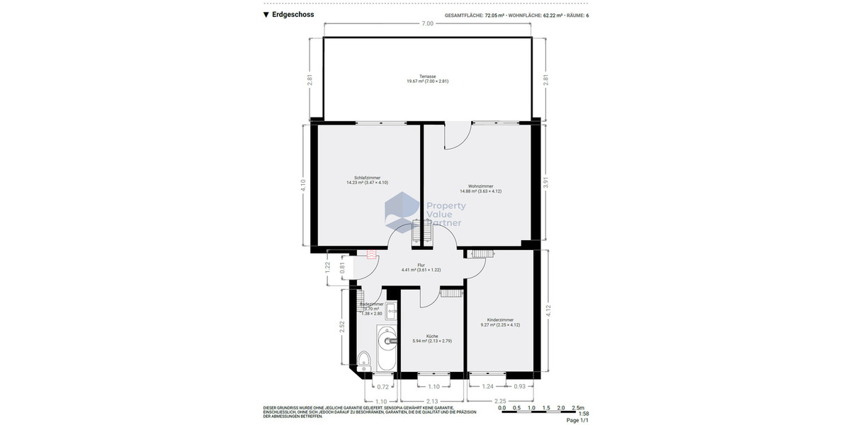 Etagenwohnung Wolfsburg Hohenstein - 3 Zimmer, 52 m&sup2;, 425&euro; | Angebot:25733823