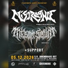 MISCREANCE + MIASMIC SERUM + support 05.12.2026 s.v. Jugendhaus Ost