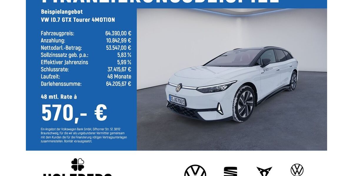 VW ID.7 12.000 km 57.940 &euro; Braunschweig 38114