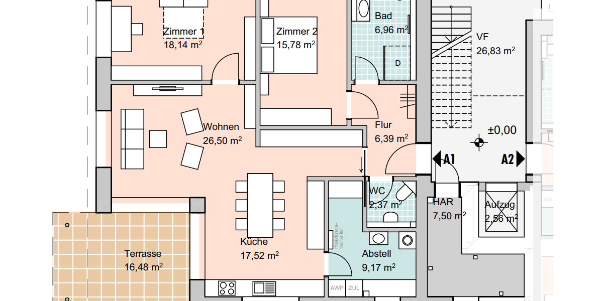Etagenwohnung Isenbüttel - 3 Zimmer, 107 m&sup2;, 509.000&euro; | Angebot:21369198