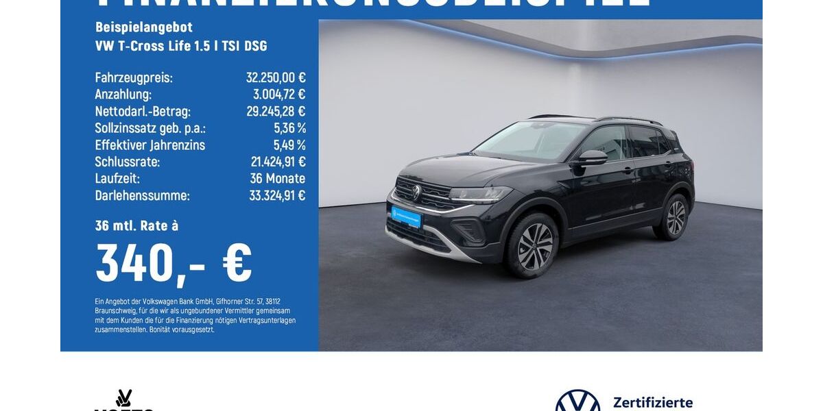 VW T-Cross 3.681 km 32.250 &euro; Braunschweig 38124