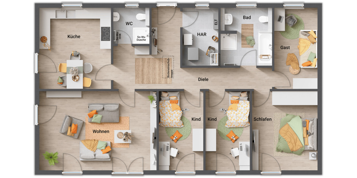 Bungalow Wolfenbüttel Wendessen - 6 Zimmer, 130 m&sup2;, 381.290&euro; | Angebot:26730786