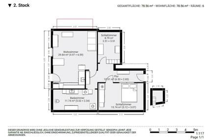 Wohnung Salzgitter Ortschaft Südost - 3 Zimmer, 82 m&sup2;, 700&euro; | Angebot:24855757