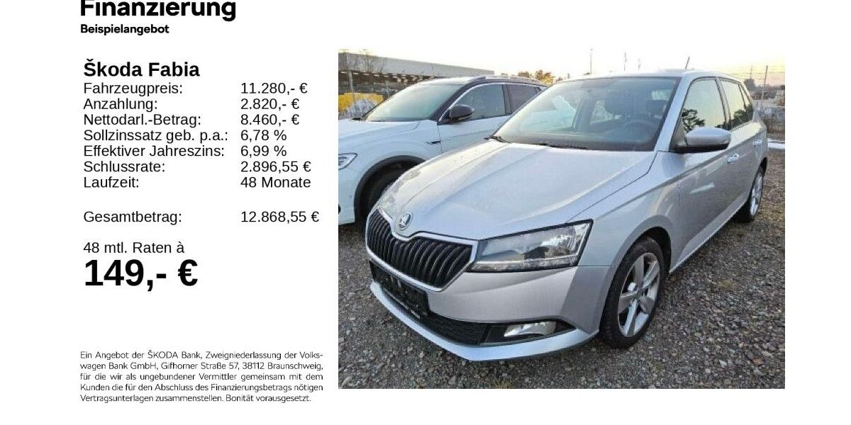 Skoda Fabia 63.150 km 10.980 &euro; Gifhorn 38518