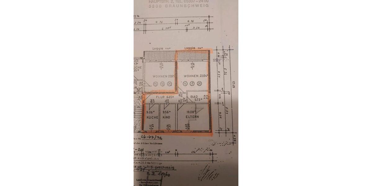 Etagenwohnung Braunschweig Wabe-Schunter-Beberbach - 3 Zimmer, 82 m&sup2;, 200.000&euro; | Angebot:23739018