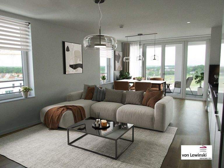 Etagenwohnung Wolfsburg Hellwinkel - 3 Zimmer, 87 m&sup2;, 1.071&euro; | Angebot:24497658