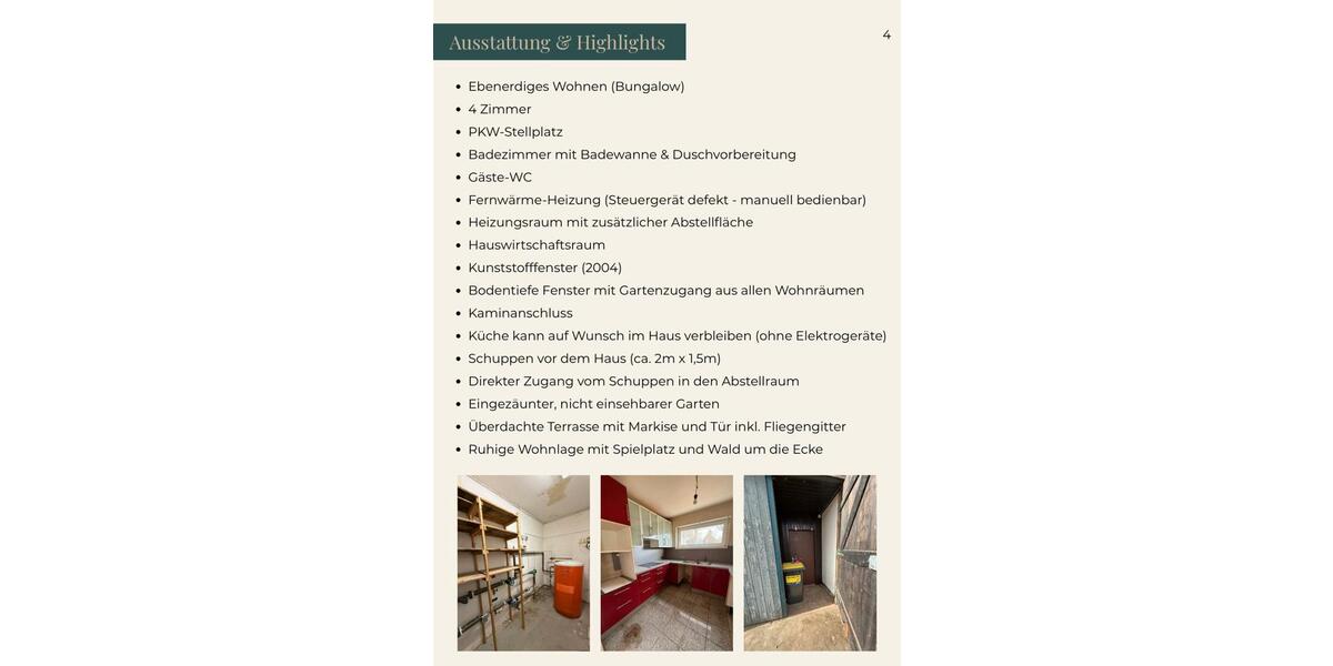 Bungalow Braunschweig Südstadt- Rautheim- Mascherode - 4 Zimmer, 103 m&sup2;, 320.000&euro; | Angebot:26194715