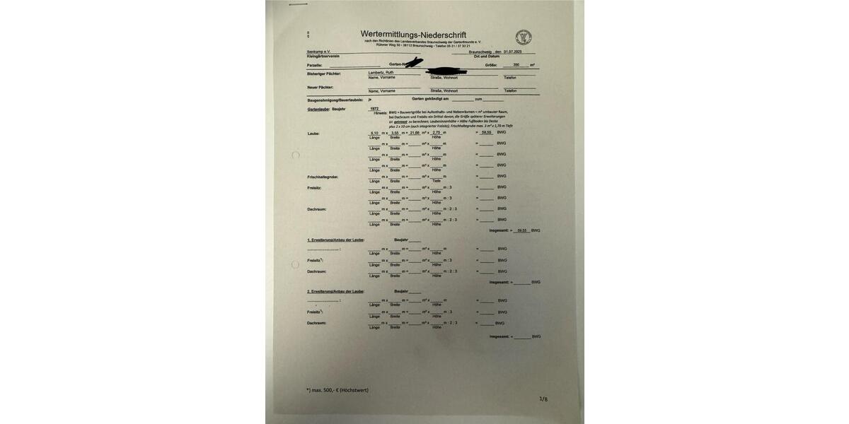 Grundstück Braunschweig Heidberg-Melverode - 3.900&euro; | Angebot:22304126