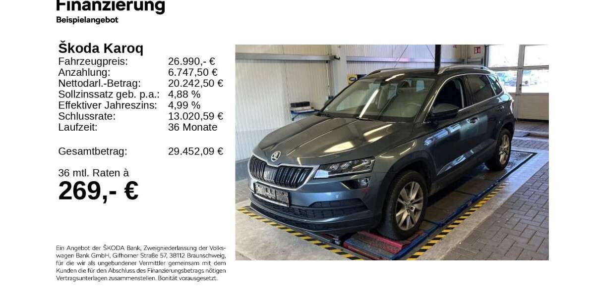 Skoda Karoq 70.660 km 26.690 &euro; Gifhorn 38518