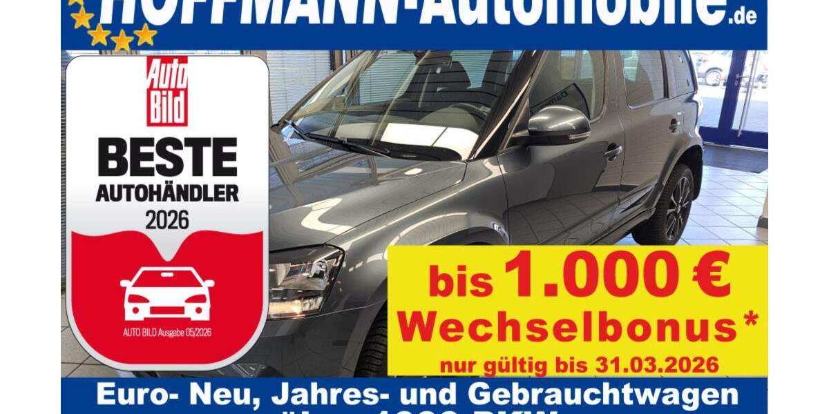 Skoda Yeti 75.432 km 11.900 &euro; Wolfsburg Heiligendorf 38444