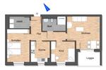 Erdgeschoßwohnung Wolfsburg Almke - 3 Zimmer, 78 m&sup2;, 975&euro; | Angebot:26435567