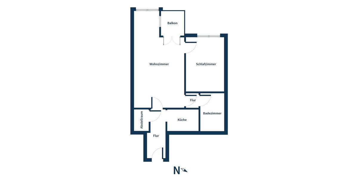 Hochparterre Wolfenbüttel - 2 Zimmer, 53 m&sup2;, 495&euro; | Angebot:27613999