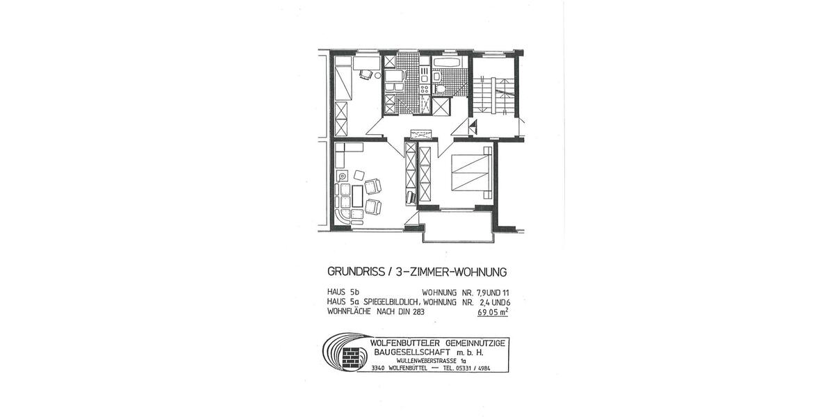 Etagenwohnung Remlingen-Semmenstedt Remlingen - 3 Zimmer, 69 m&sup2;, 140.000&euro; | Angebot:26809226