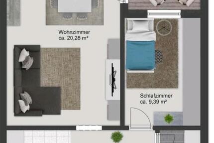 Wohnung Braunschweig Timmerlah-Geitelde-Stiddien - 2 Zimmer, 50 m&sup2;, 133.000&euro; | Angebot:25177807