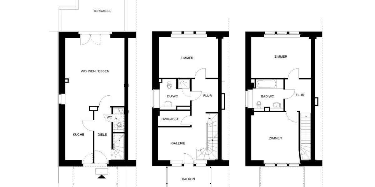 Reihenhaus Braunschweig Nordstadt - 4 Zimmer, 150 m&sup2;, 1.990&euro; | Angebot:24302111