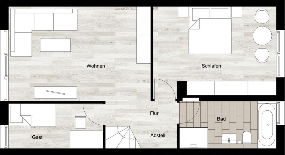 Einfamilienhaus Braunschweig Heidberg-Melverode - 23.5 Zimmer, 110 m&sup2;, 1.600&euro; | Angebot:24979544