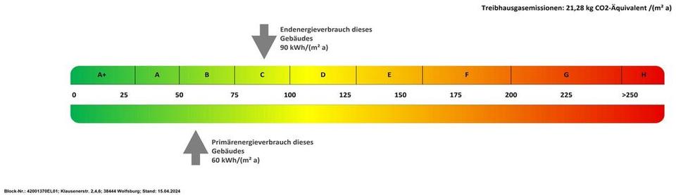 Etagenwohnung Wolfsburg Detmerode - 3 Zimmer, 66 m&sup2;, 581&euro; | Angebot:24877848