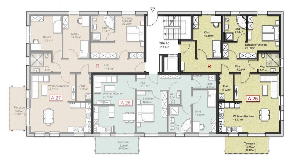 Neuwertige 3-Zi-Whg, EBK, 2Bäder, Tiefgarage, Keller, PV 3 zimmer