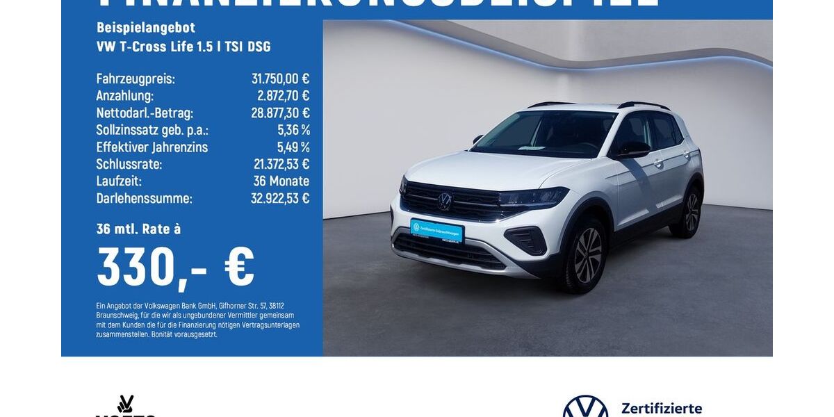 VW T-Cross 2.383 km 31.750 &euro; Braunschweig 38124