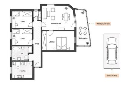 Wohnung Braunschweig Wabe-Schunter-Beberbach - 4 Zimmer, 78 m&sup2;, 235.000&euro; | Angebot:27477724