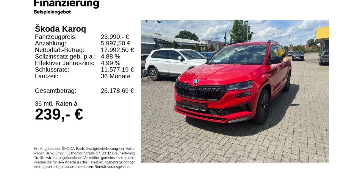 Skoda Karoq 18.000 km 23.840 &euro; Gifhorn 38518