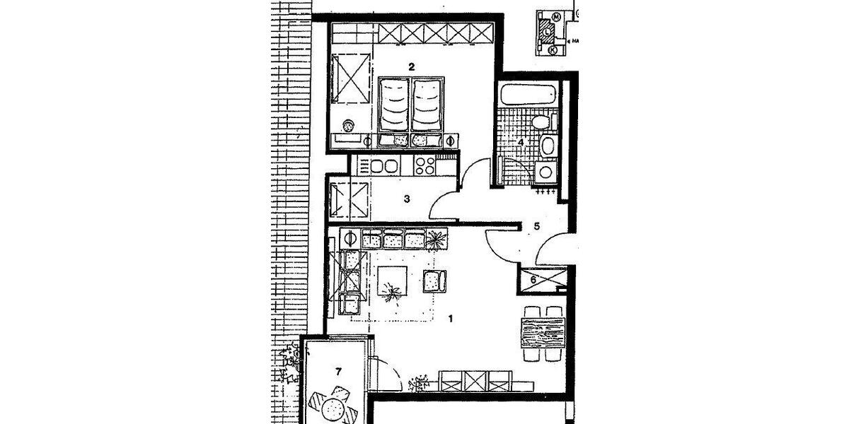 Dachgeschoßwohnung Wolfsburg Ehmen - 2 Zimmer, 57 m&sup2;, 184.000&euro; | Angebot:27122041