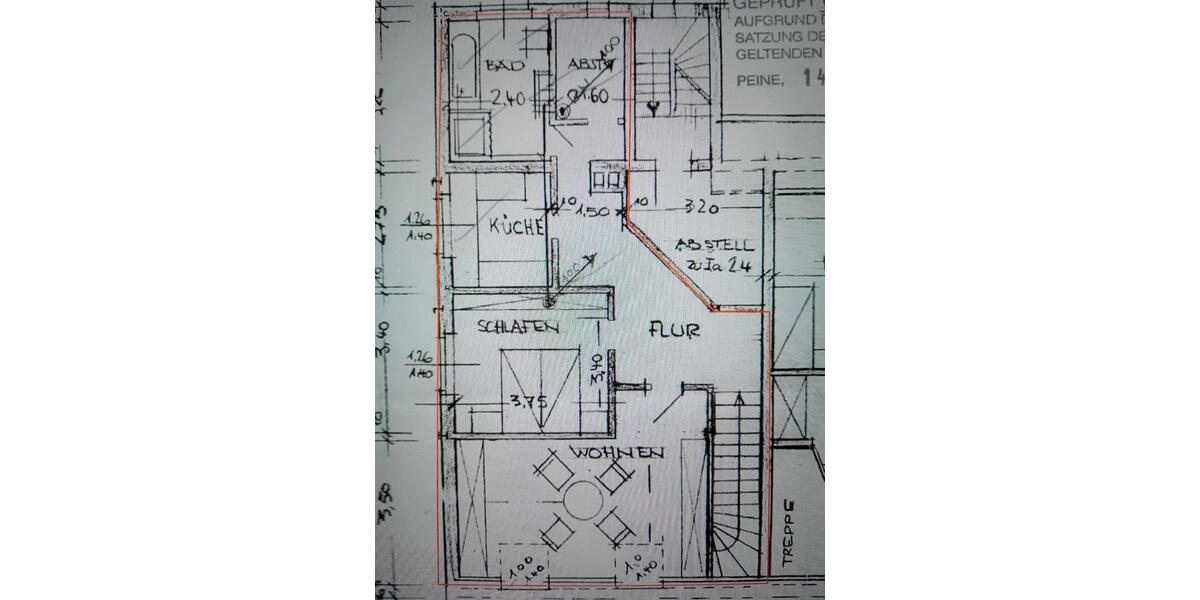 Etagenwohnung Peine Südstadt - 2 Zimmer, 81 m&sup2;, 690&euro; | Angebot:25882555