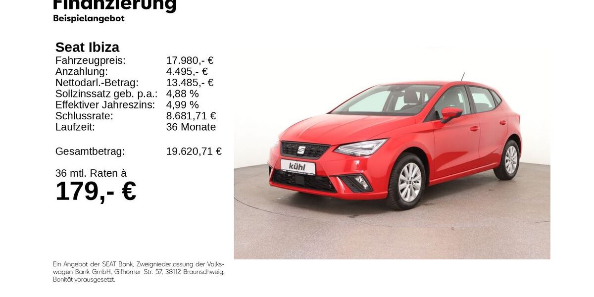 Seat Ibiza 18.550 km 17.780 &euro; Gifhorn 38518