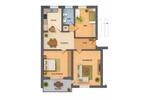 Etagenwohnung Wolfenbüttel Adersheim - 3 Zimmer, 77 m&sup2;, 189.000&euro; | Angebot:27525898