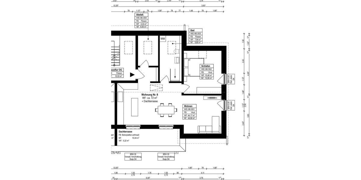 Dachgeschoßwohnung Peine Peine Kernstadt - 2 Zimmer, 79 m&sup2;, 1.195&euro; | Angebot:24812690