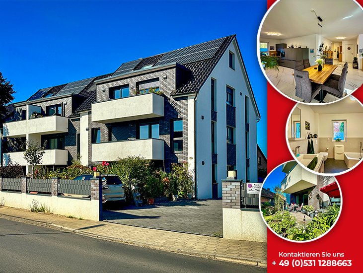 Etagenwohnung Braunschweig Wabe-Schunter-Beberbach - 2 Zimmer, 65 m&sup2;, 820&euro; | Angebot:26566322