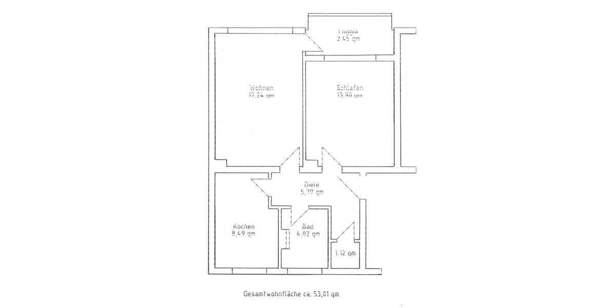 Erdgeschoßwohnung Schladen-Werla Werla - 2 Zimmer, 50 m&sup2;, 420&euro; | Angebot:24785276