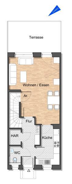 NEUBAU! Reihenmittelhaus mit 123qm zur Miete am Sonnenkamp zimmer