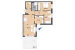 Dachgeschoßwohnung Wolfsburg Almke - 3 Zimmer, 84 m&sup2;, 1.044&euro; | Angebot:26435568