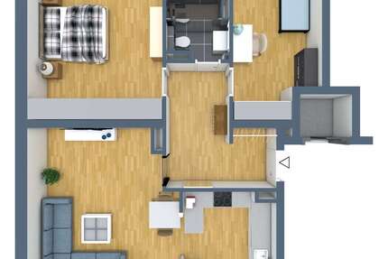Wohnung Braunschweig Wabe-Schunter-Beberbach - 3 Zimmer, 78 m&sup2;, 379.000&euro; | Angebot:27718585