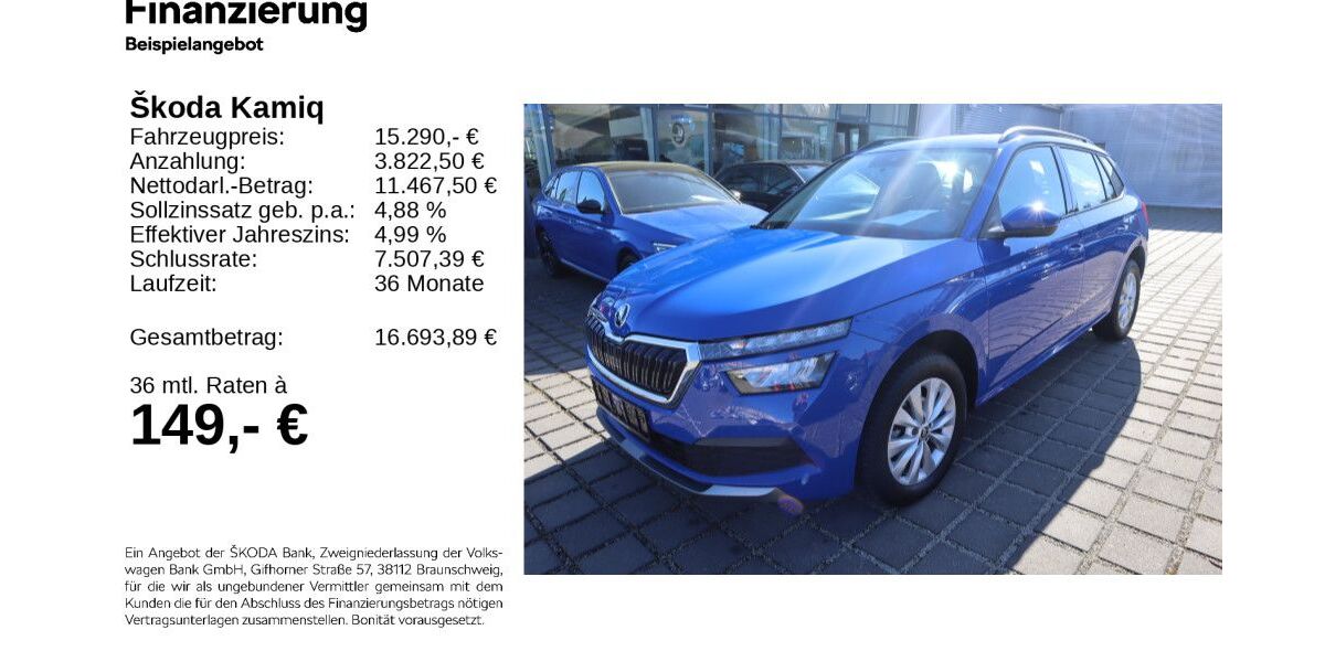 Skoda Kamiq 47.000 km 14.990 &euro; Gifhorn 38518