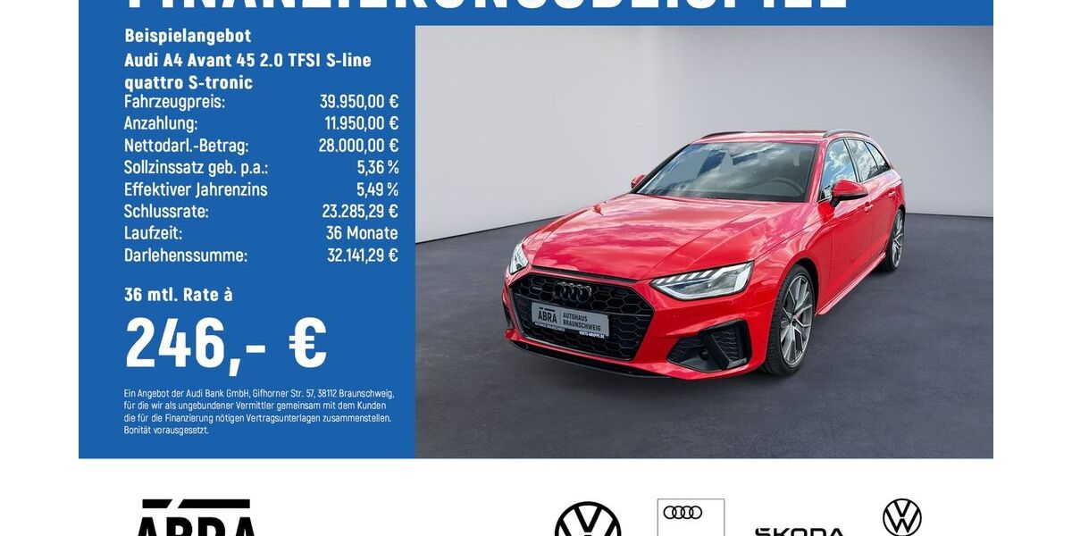 Audi A4 24.550 km 39.950 &euro; Braunschweig 38108