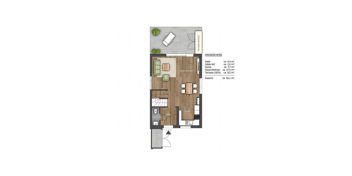 Reihenhaus Wolfsburg Alt-Wolfsburg - 4 Zimmer, 120 m&sup2;, 1.590&euro; | Angebot:26481355