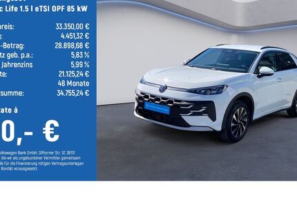 VW T-Roc 4.867 km 32.850 &euro; Braunschweig 38124