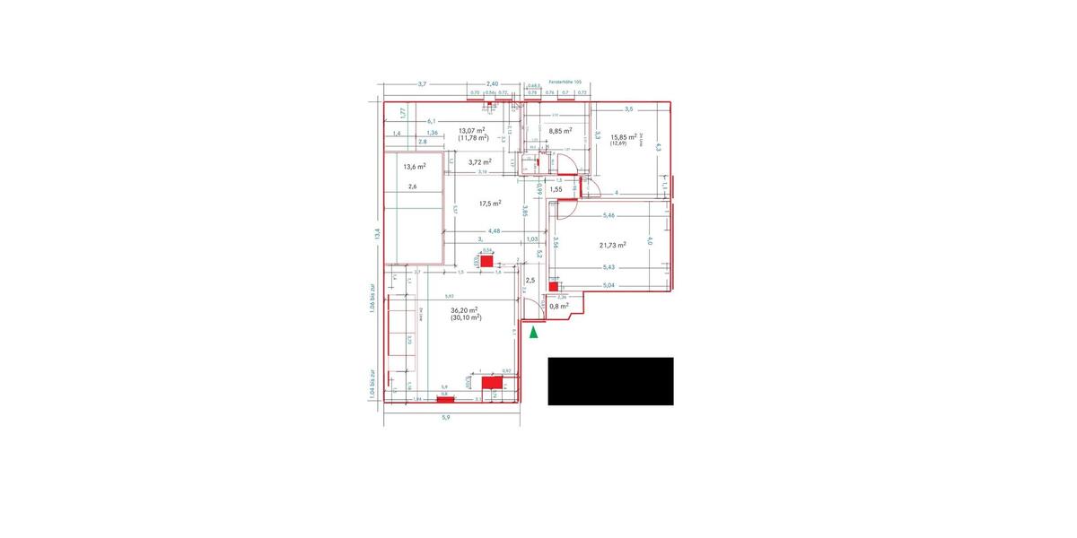 Dachgeschoßwohnung Braunschweig Nordstadt - 3 Zimmer, 118 m&sup2;, 495.000&euro; | Angebot:24294793