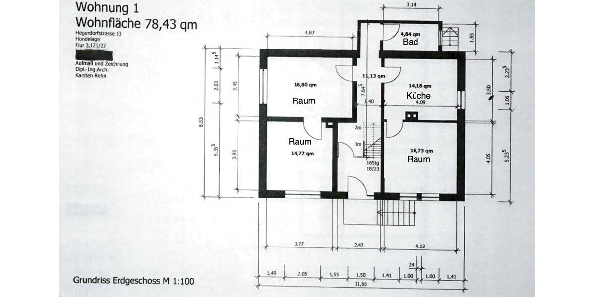Erdgeschoßwohnung Braunschweig Wabe-Schunter-Beberbach - 3 Zimmer, 78 m&sup2;, 840&euro; | Angebot:24615826