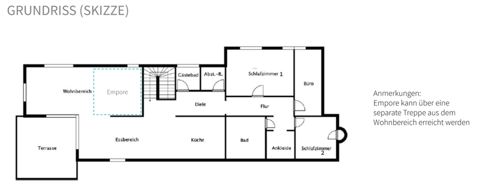 Dachgeschoßwohnung Braunschweig Lehndorf-Watenbüttel - 4.5 Zimmer, 158 m&sup2;, 1.550&euro; | Angebot:24554412